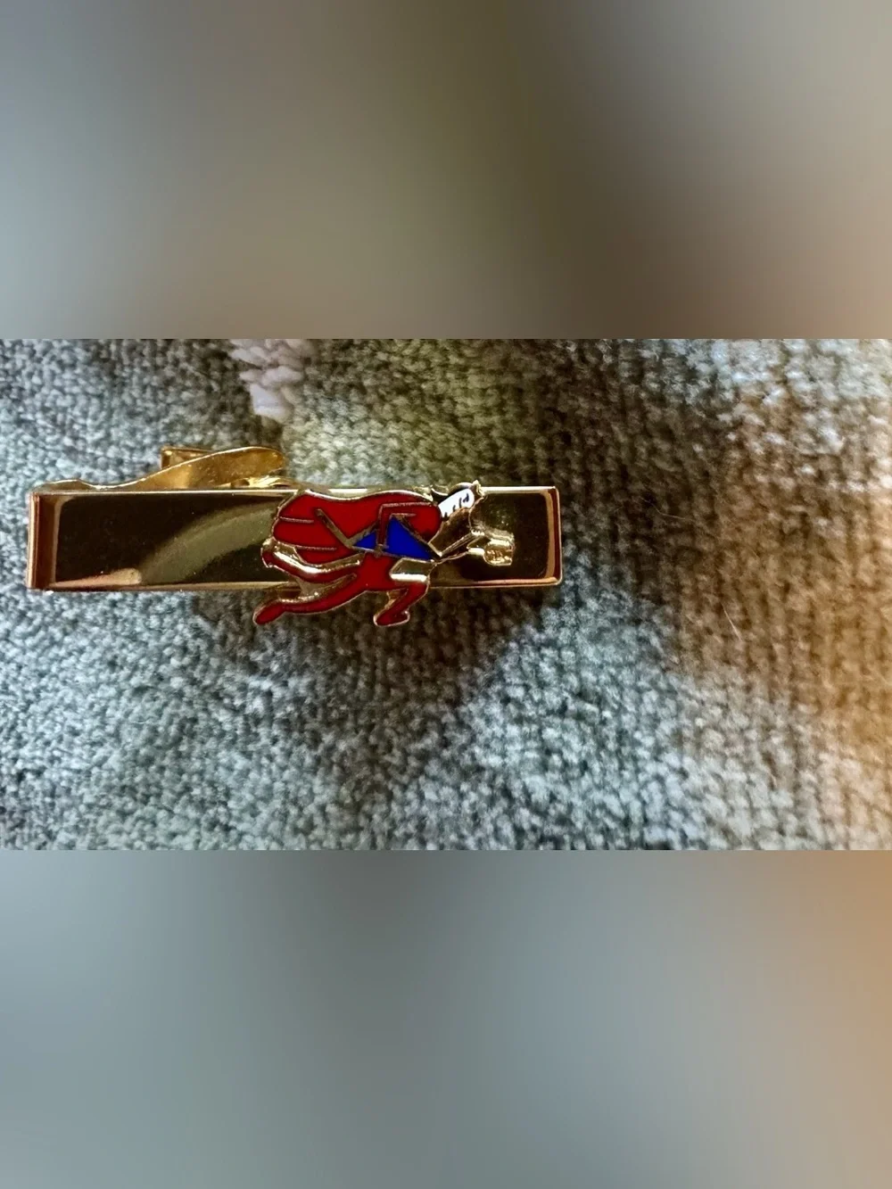 Vintage Firetruck Set Cufflinks Tie Clip And 3 More Tie Clips Semi Trucks Devil